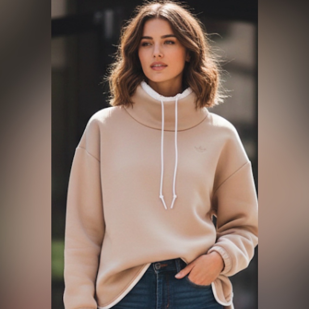 Adidas Beige Pullover with White Tag